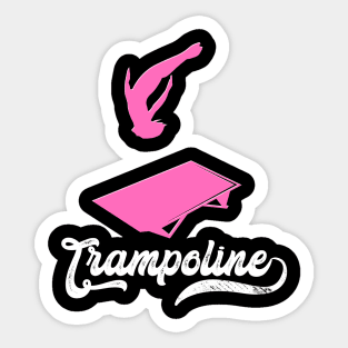 Trampoline Woman Sticker